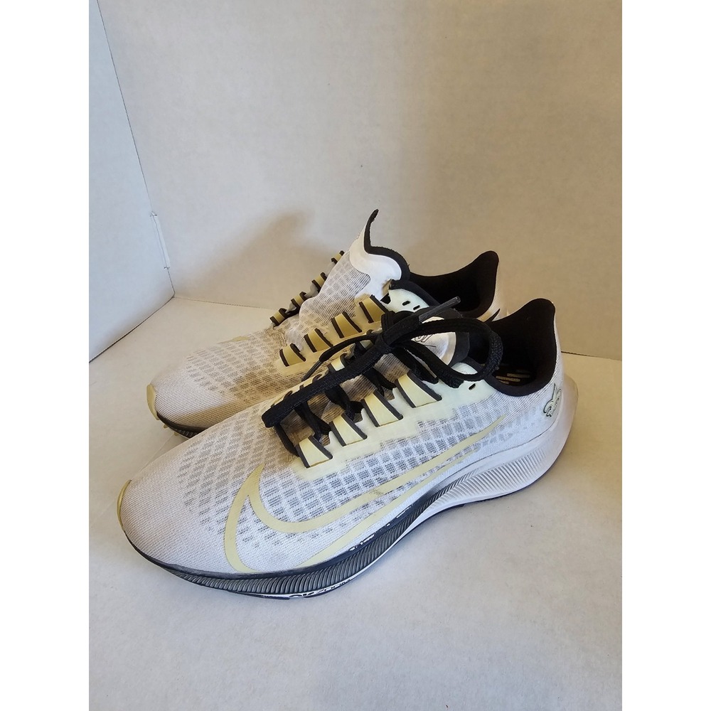 Nike Zoom Pegasus 37 Saints Running Shoes Women's‎ 6 White Gold